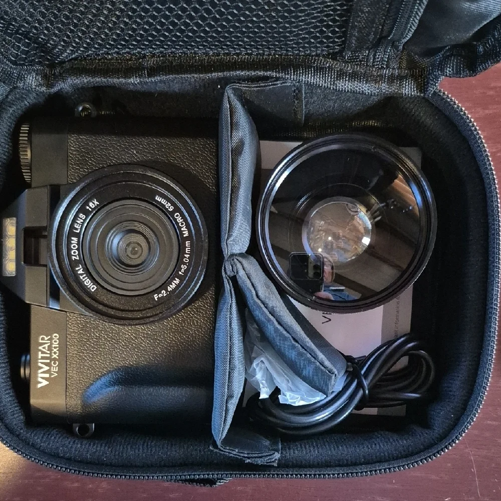 Vivitar VEC XX100 Black 4K Wi-Fi Digital Camera